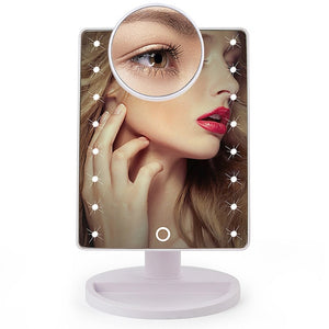 Espelho com 16 luzes para Maquiagem LED com tela sensível ao toque